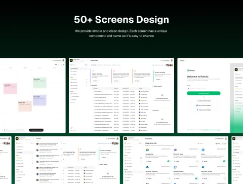 50+ Screens Design layout preview