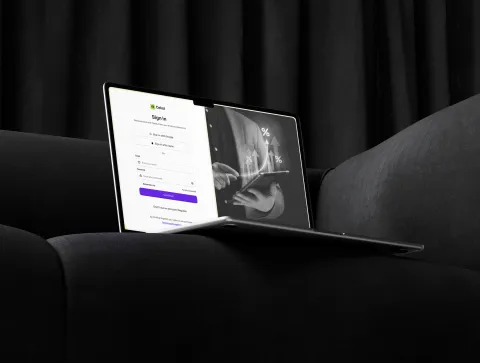 Cekat sign in authentication screen mockup